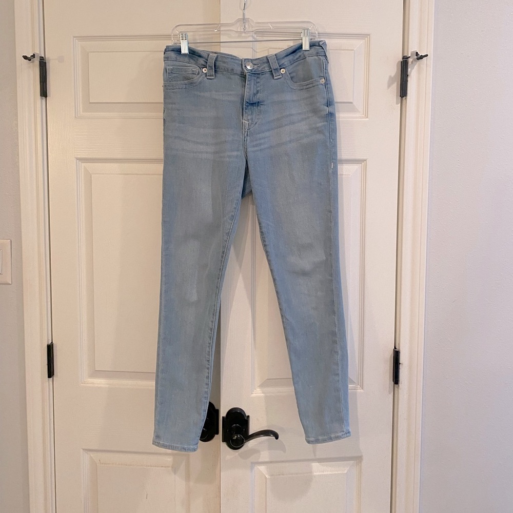 GUC TRUE RELIGION Jenny Curvy Mid-Rise Super Skinny 30